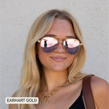 Load image into Gallery viewer, Earhart - Women’s Aviator Sunglasses–Polarized Everyday Chic: Marble
