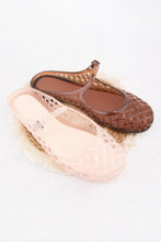Load image into Gallery viewer, NEMO Jelly Mary Jane Flats Woven Lattice Mesh Shoes: BROWN / B18
