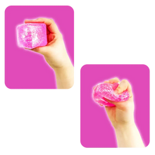 Load image into Gallery viewer, Fun Doh Squish &amp; Squeeze Sparkle Cube Fidget Toy- 12/Display: Wholesale Price
