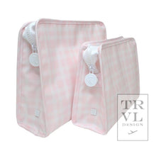 Load image into Gallery viewer, Roadie Medium - Pimlico Plaid Pink Zip Pouch: Pimlico Plaid Pink
