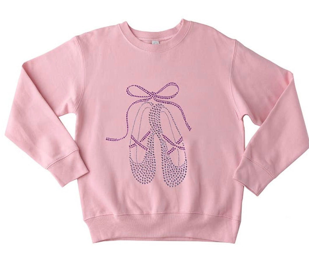 Lavender Studded Ballet Sweatshirt