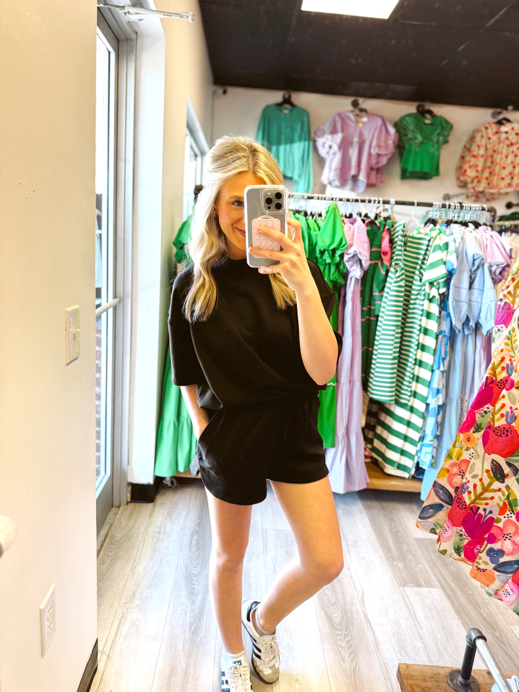 Black Shorts Set