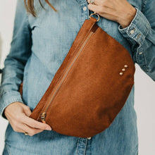Load image into Gallery viewer, Hair On Hide Westlyn Bum Bag: Brown
