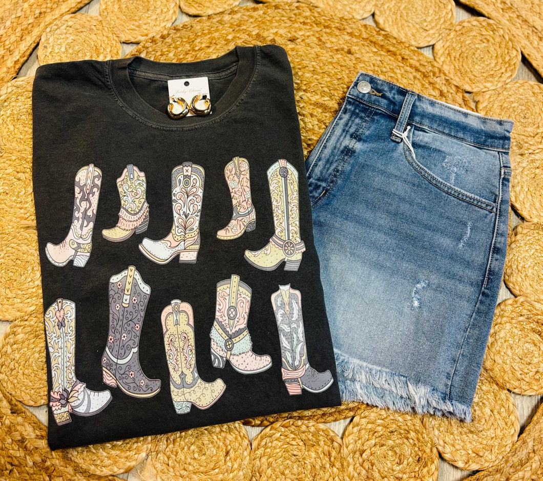 Floral Boot Tee