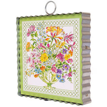Load image into Gallery viewer, Round Top CO Mini Art Green Floral Arrangement
