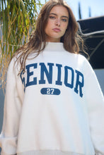 Load image into Gallery viewer, IT2594-SENIOR27 | 'SENIOR' Reversible Mock-Neck Sweatshirt: HEATHER GREY / S/M-L/XL (3-3)
