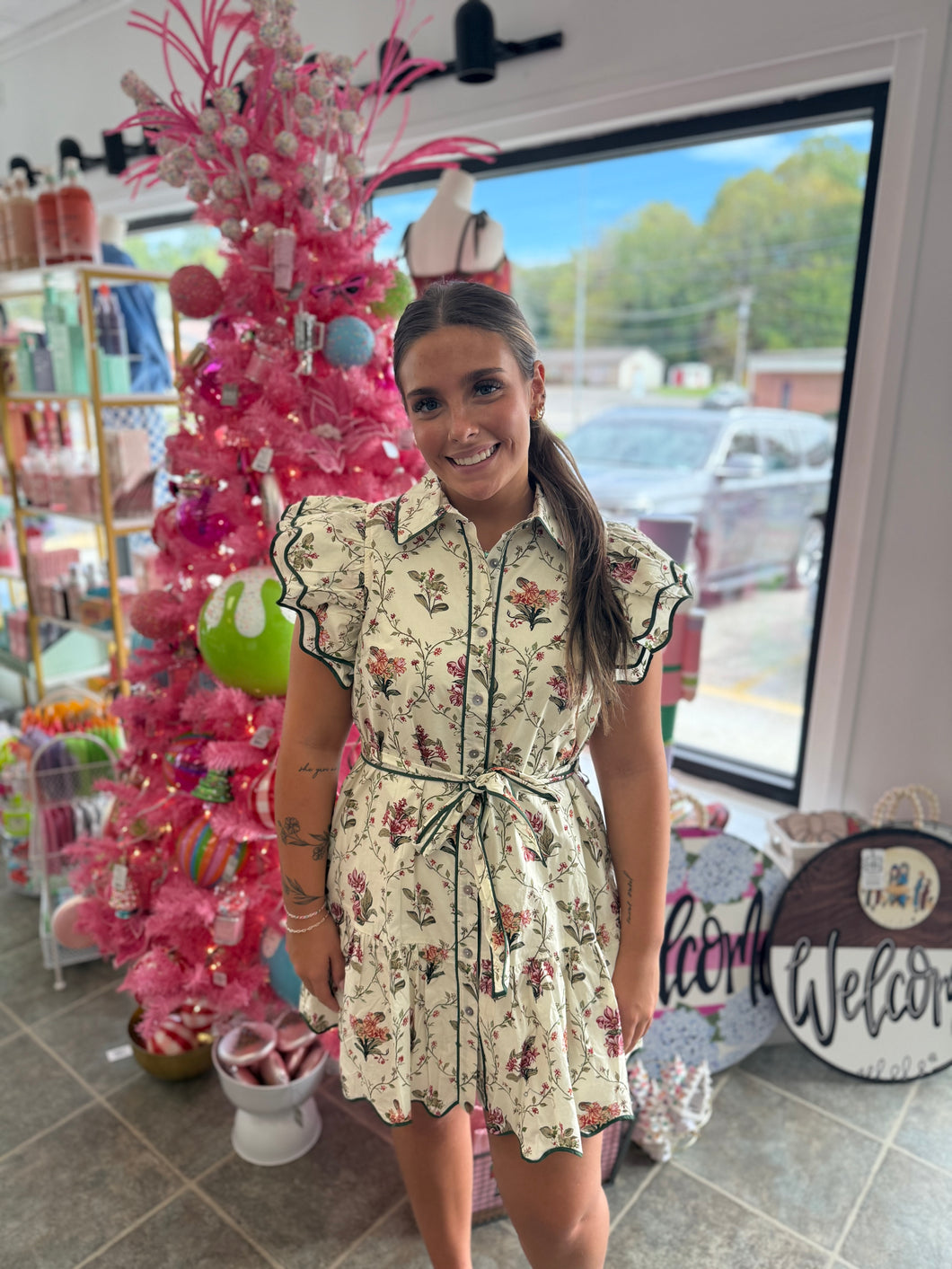 Vintage flower dress