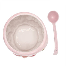 Load image into Gallery viewer, Pink Santa Punch Bowl &amp; Ladle
