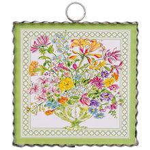 Load image into Gallery viewer, Round Top CO Mini Art Green Floral Arrangement
