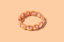 Load image into Gallery viewer, Enamel Stretch Bracelet - Rounded Gems - Elise - Asst Colors: Green
