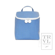 Load image into Gallery viewer, Take Away Lunch Bag - Insulated Gingham Royal
