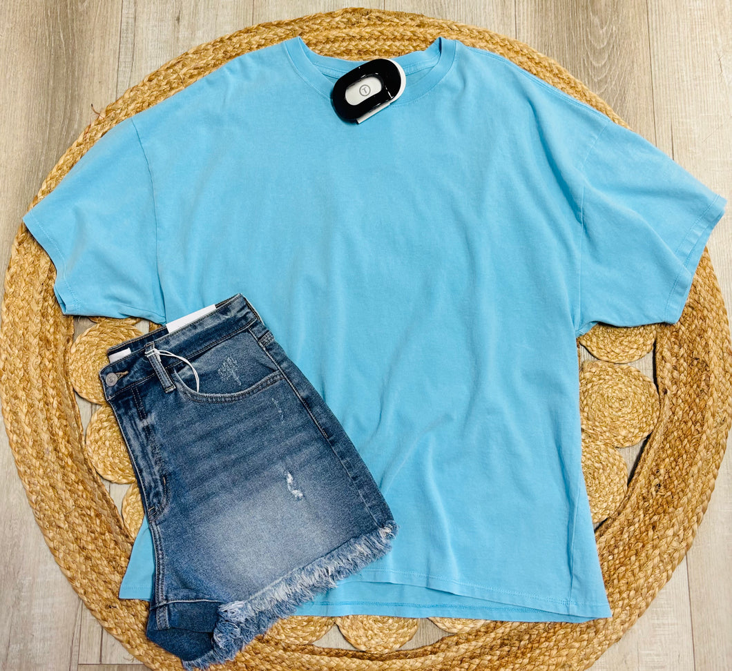 Blue Oversized Tee