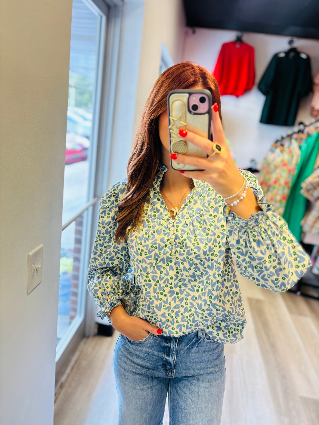 Blue Tulip Blouse