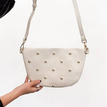 Load image into Gallery viewer, Chic Gold Studded Westlyn Bum Bag: Black
