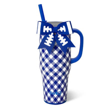 Load image into Gallery viewer, Gameday Gingham Royal Mega Mug (40oz)
