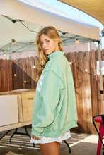 Load image into Gallery viewer, 'JESUS' Embroidered Mock Neck Sweatshirt
