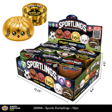 Load image into Gallery viewer, Fun Doh Sports Dumpling Squishy Fidget Toy - 12/Display: Wholesale Price

