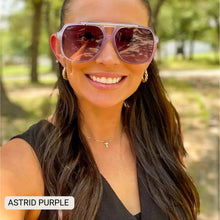 Load image into Gallery viewer, Astrid - Women's Oversized Aviator Sunglasses: Gradient Cheetah
