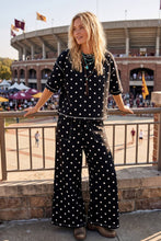 Load image into Gallery viewer, (Original Design) Heavy Scuba Polka Dot Short Sleeve Set: RED/WHITE / S
