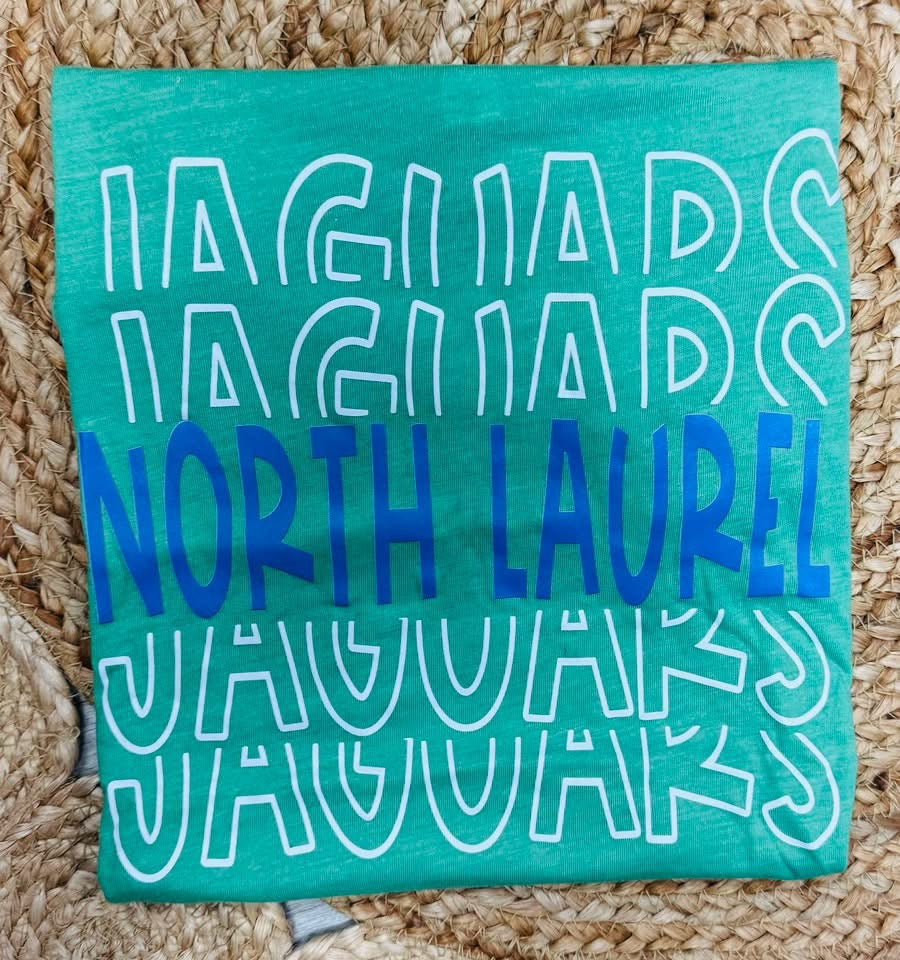 Light Green North Laurel Jaguars Tee