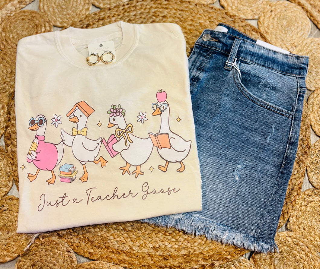Just A Teacher Goose Tee