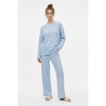 Load image into Gallery viewer, TF26-0273T - Stripe brushed oversized top: SAGE/GREEN / S-M-L(3-2-1)
