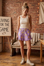 Load image into Gallery viewer, Gameday Ruffle Hem Polka Dot Poplin Shorts: BLUE/WHITE / S
