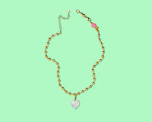 Load image into Gallery viewer, 14K Gold-Plated - Glass Heart Charm - Kendall
