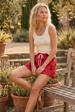 Load image into Gallery viewer, Gameday Ruffle Hem Polka Dot Poplin Shorts: BLUE/WHITE / S
