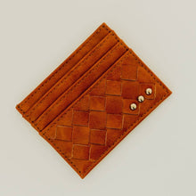 Load image into Gallery viewer, Mariah Woven Small Card Holder Wallet: Black
