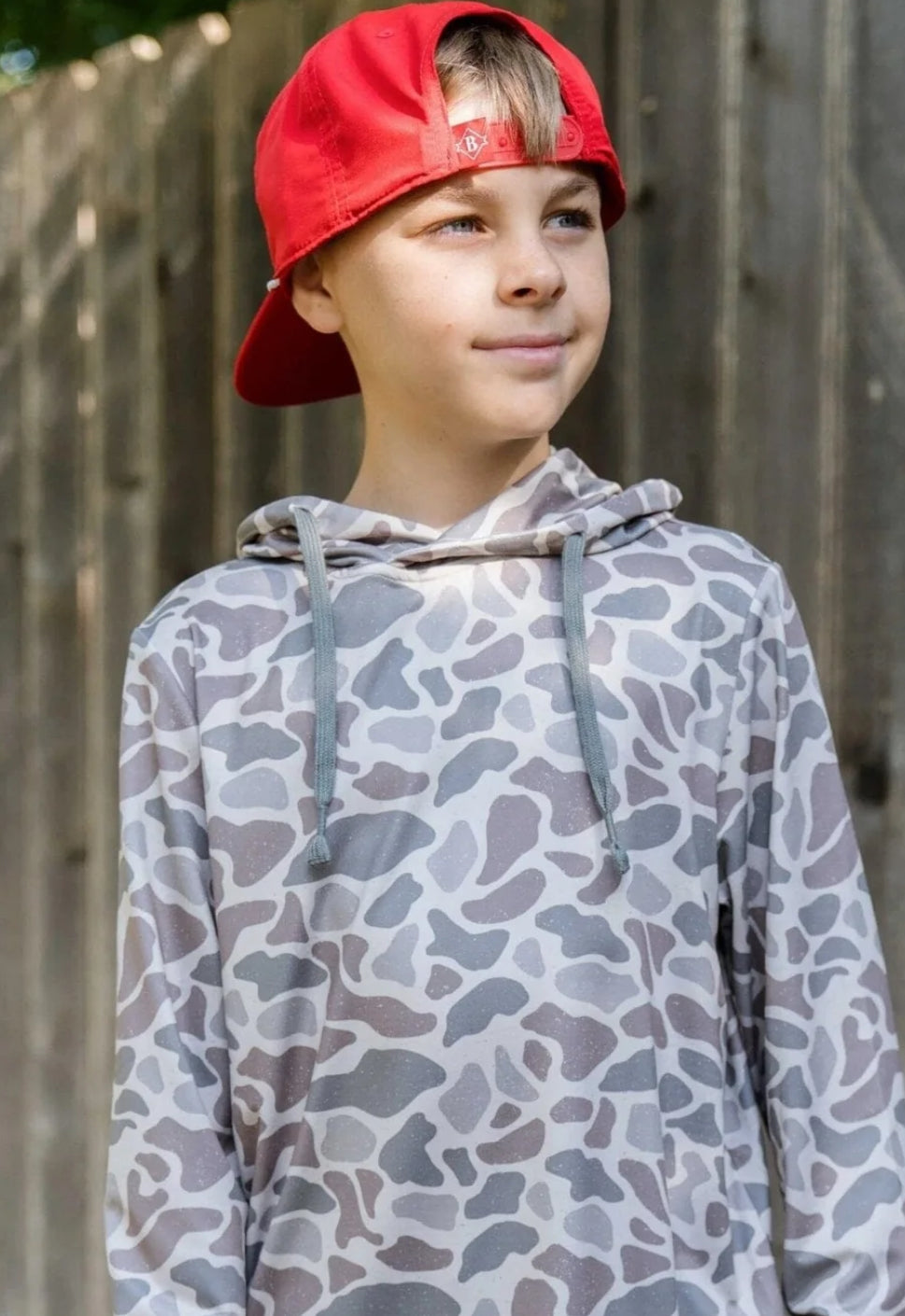 Youth Performance Hoodie - Classic Deer Camo