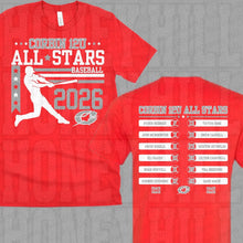 Load image into Gallery viewer, Corbin All Stars BASEBALL Design w/ names on back
