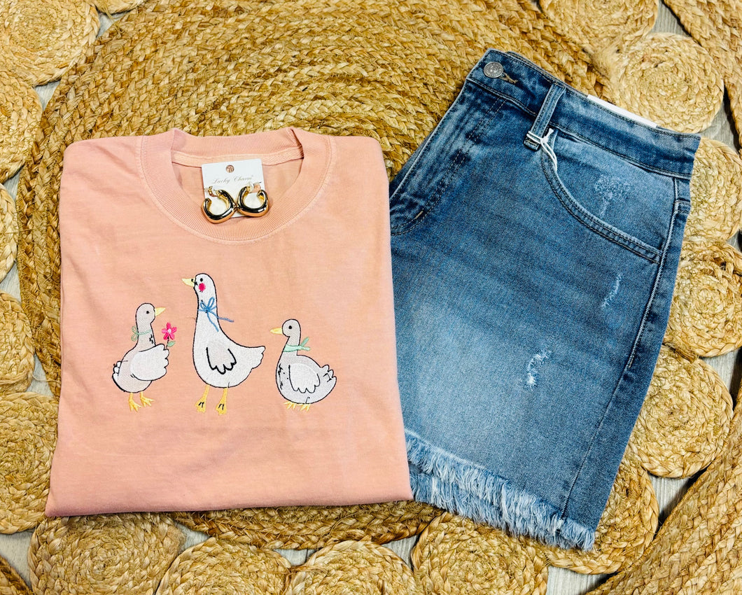 Geese Peach Tee