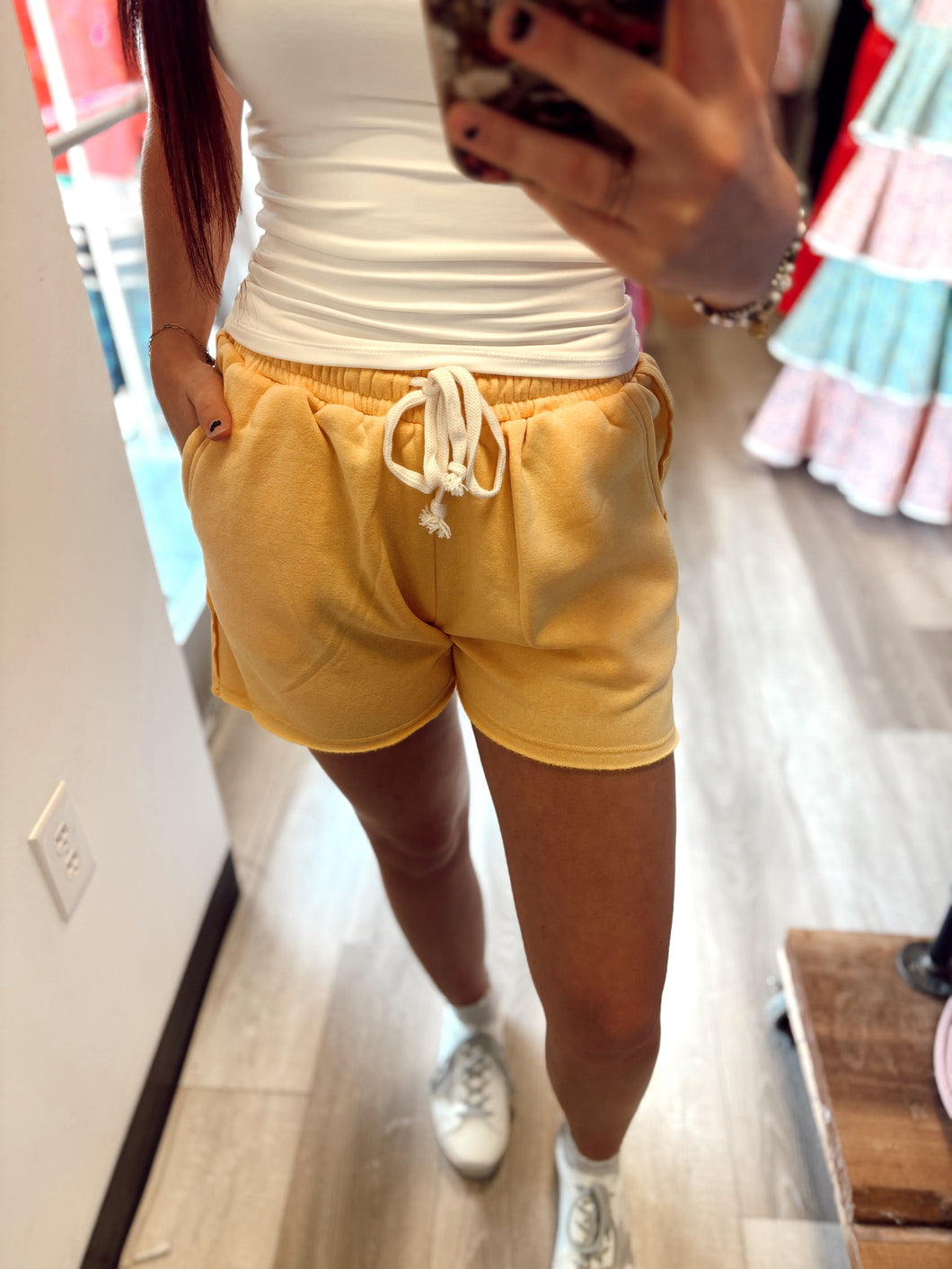 Sunflower color comfy shorts