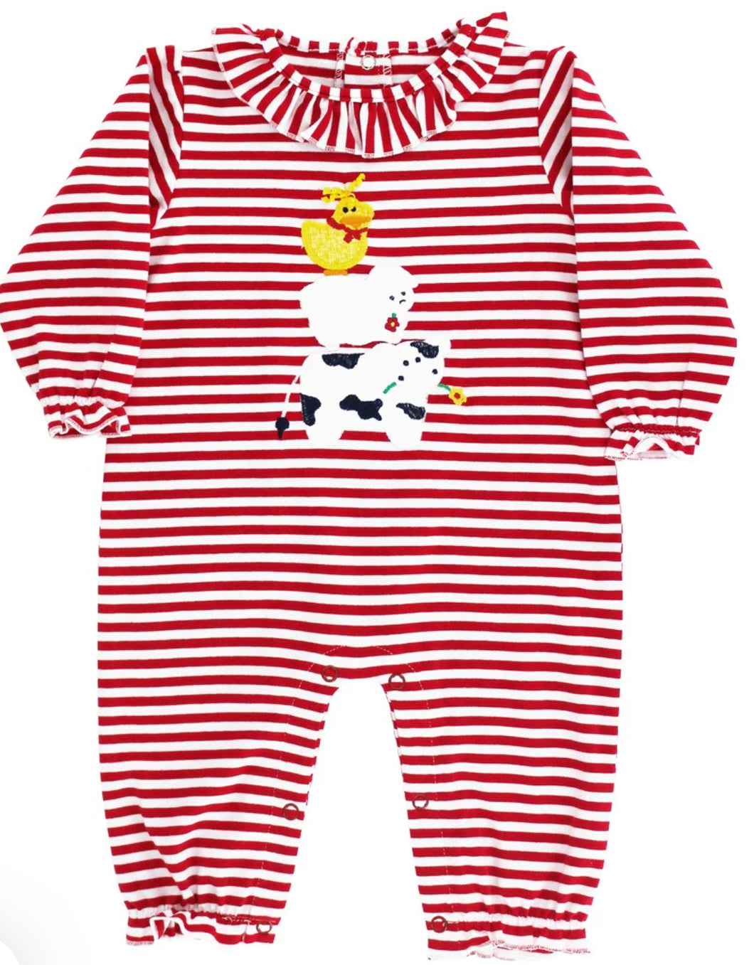 Farm Animals- Girls Knit Romper