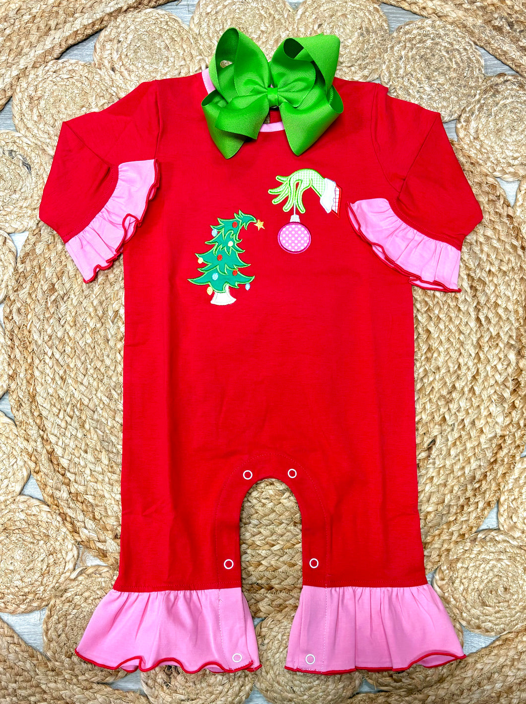 Grinch Onesie Girls