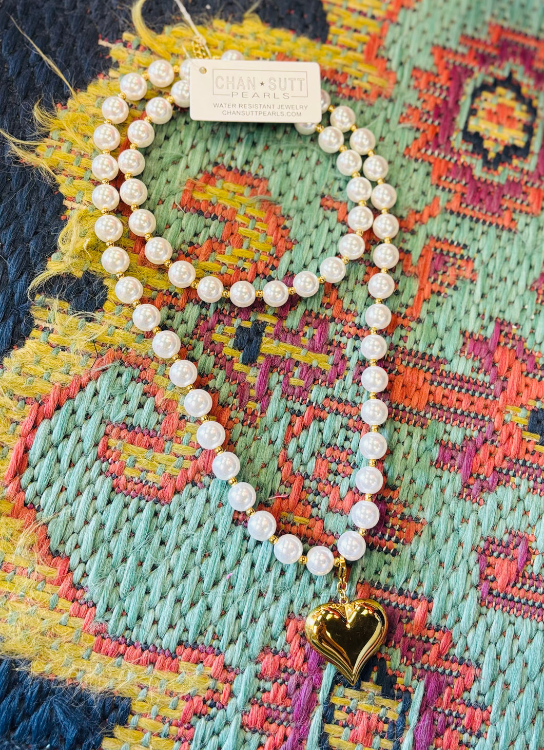 Chan Sutt Layered Heart Pendant Necklace