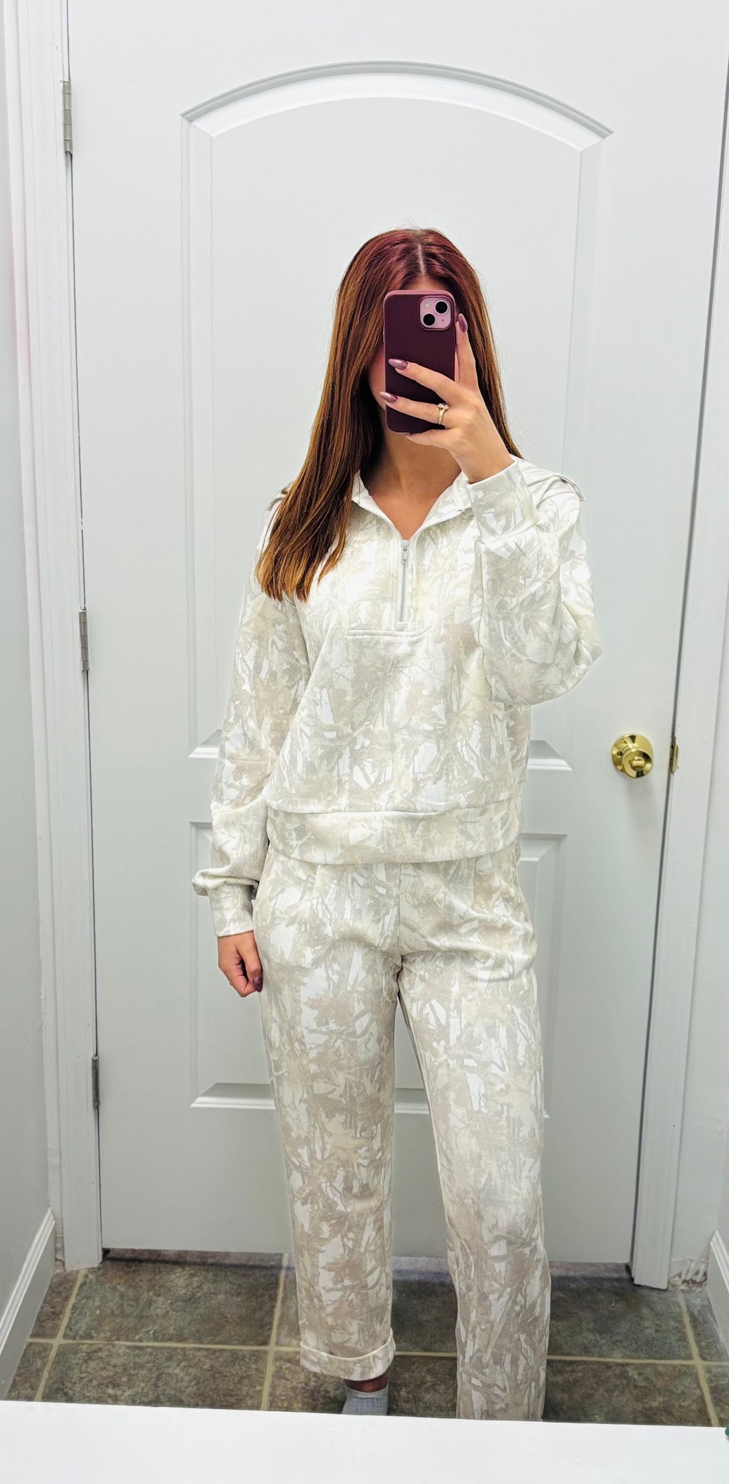 Camo Quarter Zip Set