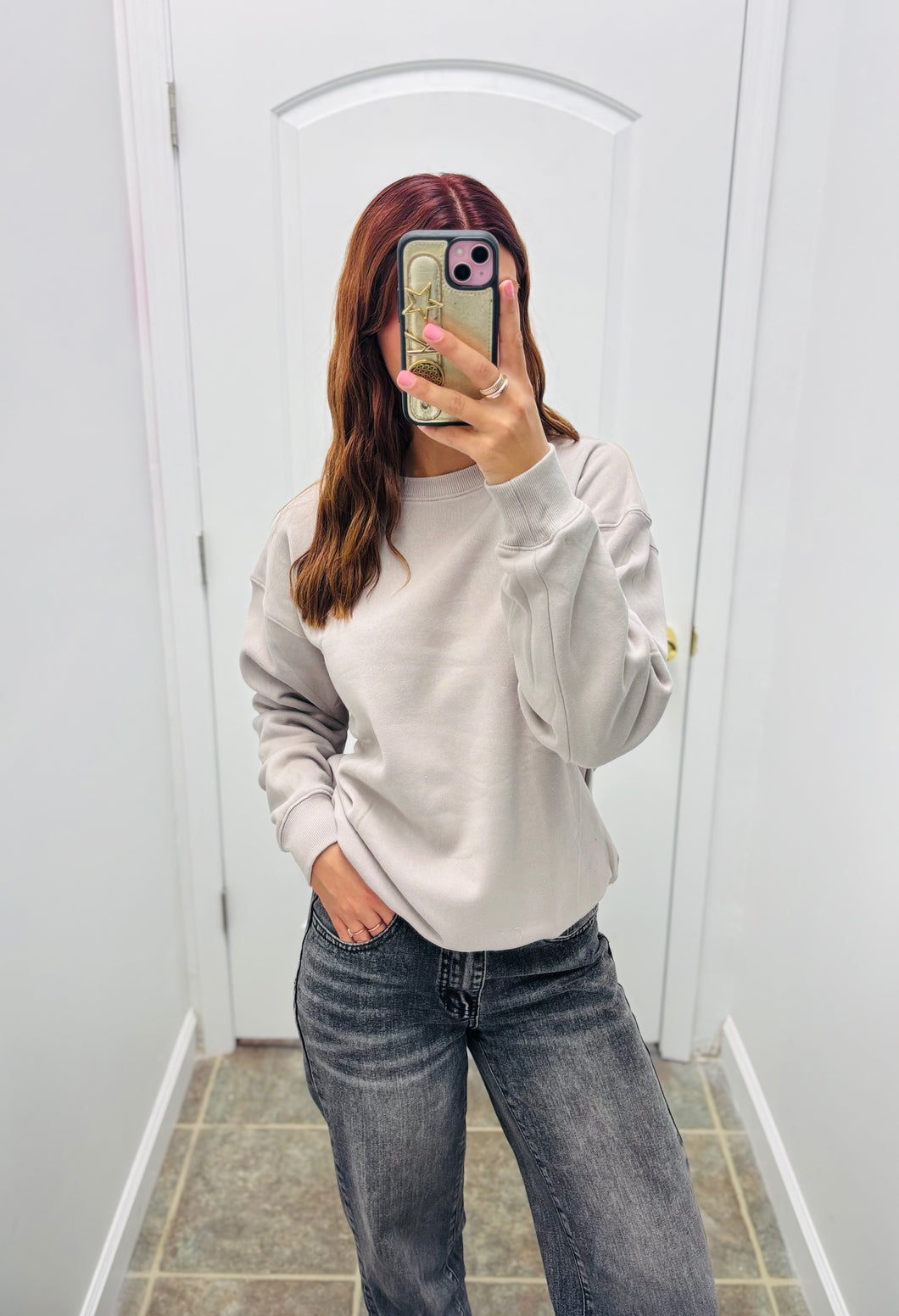 Ash grey Crewneck