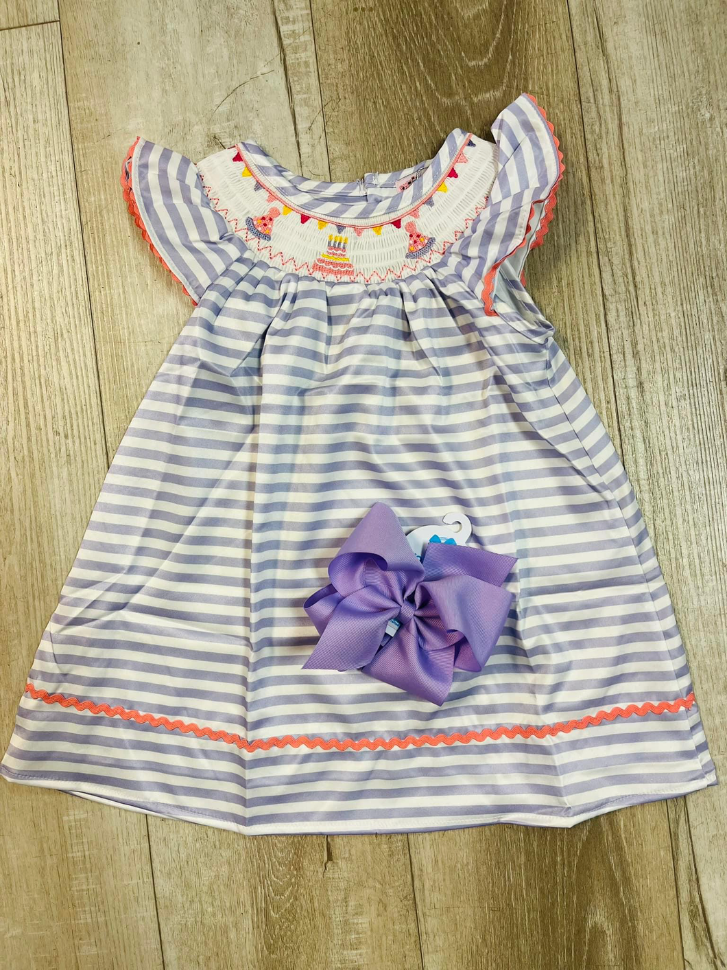 Birthday Smocked Girls Dress