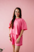 Load image into Gallery viewer, Pink Short Sleeve Short Set
