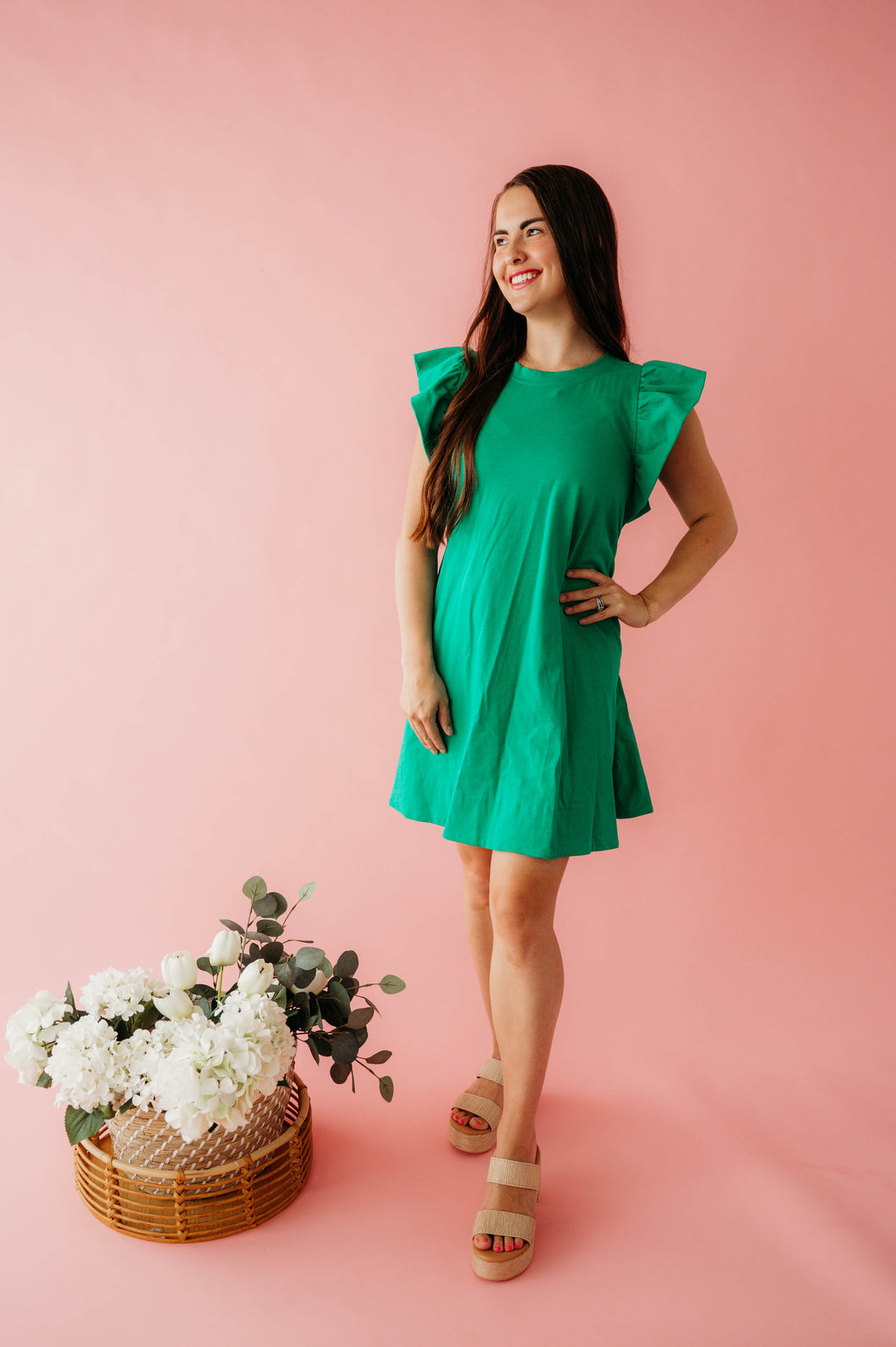 Emerald Green Short Dress