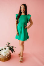 Load image into Gallery viewer, Emerald Green Short Dress
