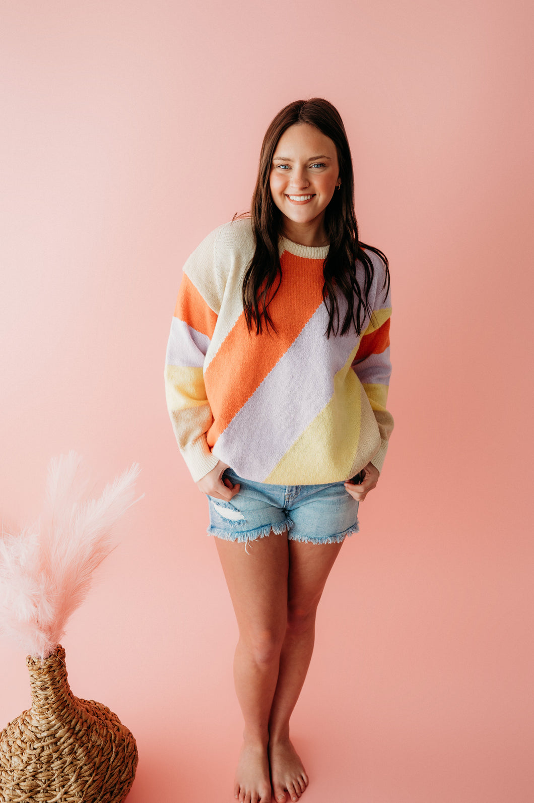 groovy color block sweater