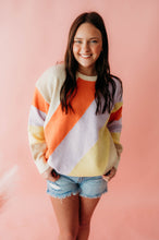 Load image into Gallery viewer, groovy color block sweater
