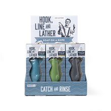 Load image into Gallery viewer, Brodeo Drive Hook Line and Lather Soap On A Rope
