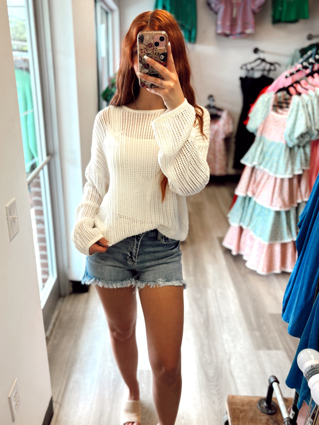 Star Mesh Cover Top