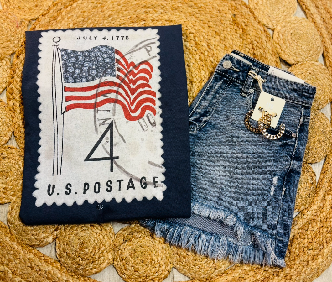 U.S postage Graphic tee