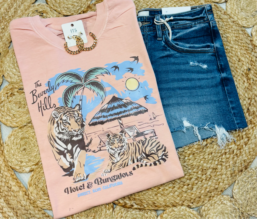 Beverly Hills tiger tee