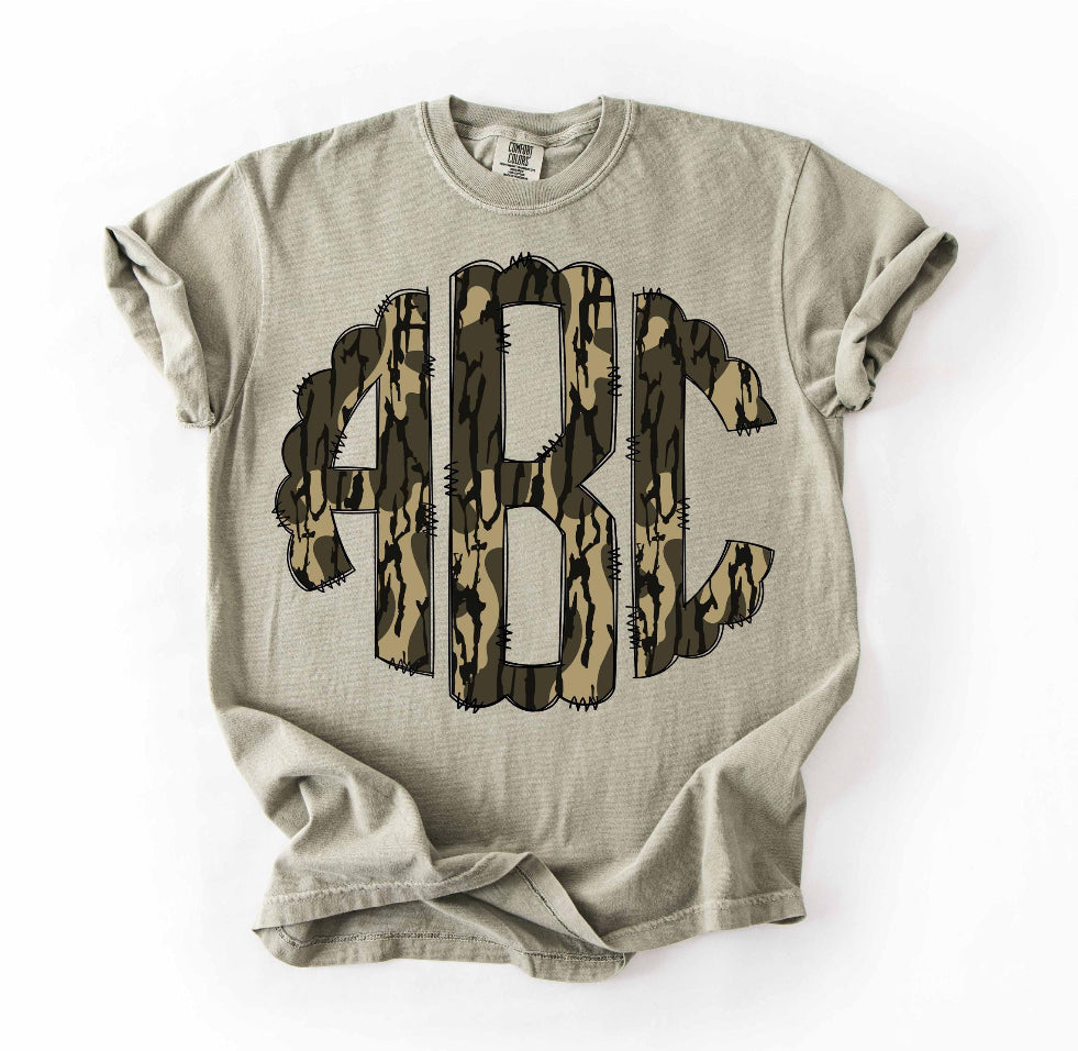 Camo Monogram Crewneck Sweatshirt